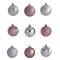 101ct. 2" Pink & Silver Shatterproof Ball Ornaments